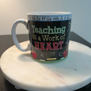 Burton Black and Red Educational Mug for Dining